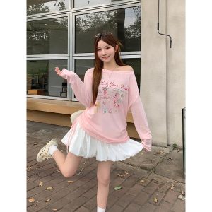 Women's Long Sleeve Graffiti Print Sun Protection Top Summer Korean Style Drawstring Slimming Air Conditioning Shirt
